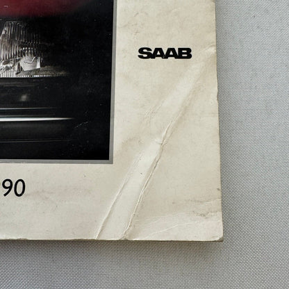 1990 Saab 900 Owners Manual Instruction Guide Book Saab SPG Turbo GERMAN