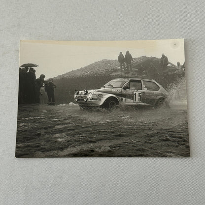 1980 Rallye Monte Carlo Press Photo Photograph DPPI Fiat Ritmo 75 Car Rally