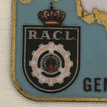 1960 Rallye International Police Gendarmerie Car Rally Badge RACL AMCPL