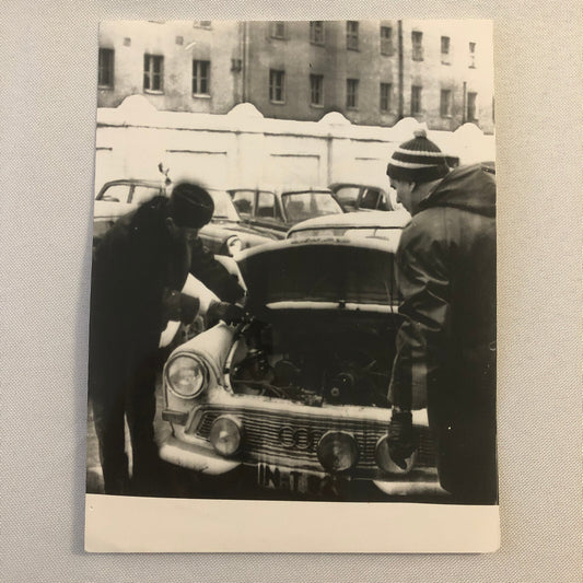 Vintage 1964 Rallye Monte Carlo Rally Racing Press Photo Audi Karl Kling + 