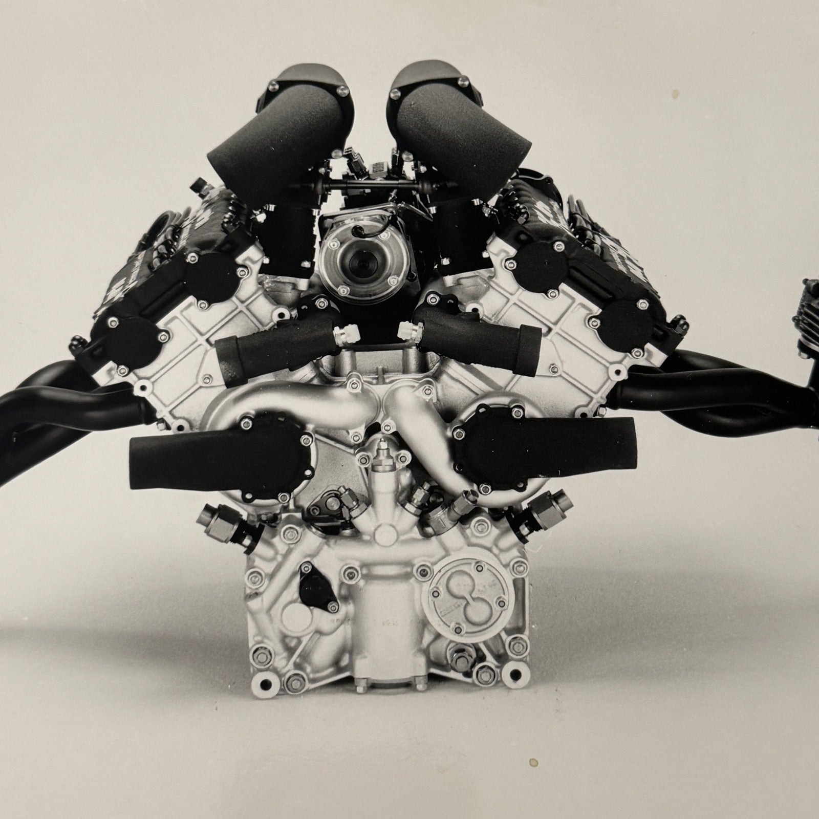Porsche Racing Engine Photo Photograph Print Unidentified Vintage