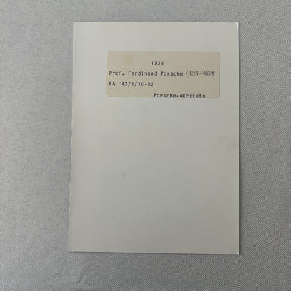 Ferdinand Porsche Vintage Factory Press Photo Photograph Print