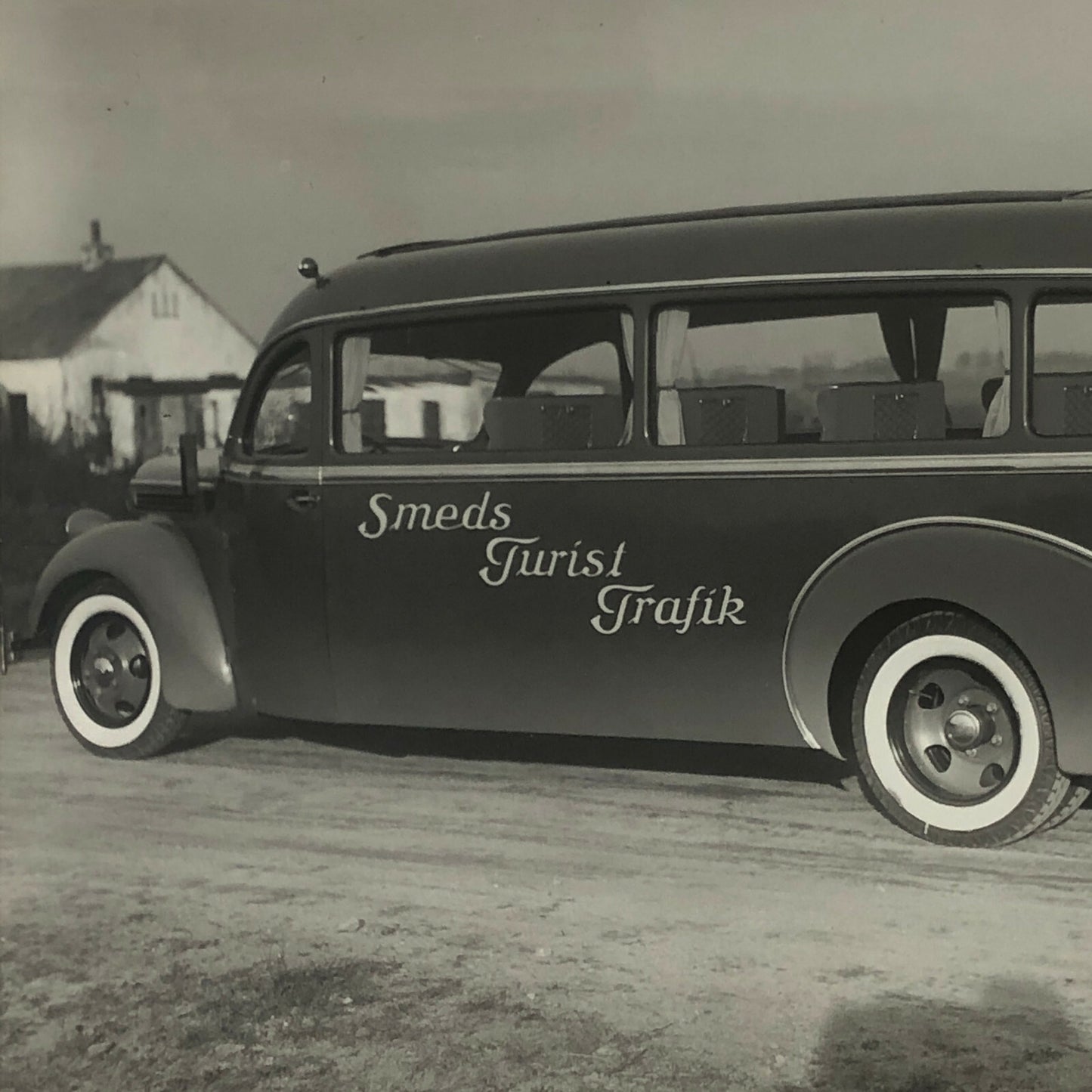 Antique Vintage Photograph of a Streamline Ford Bus Truck Lot of 2 - Denmark 