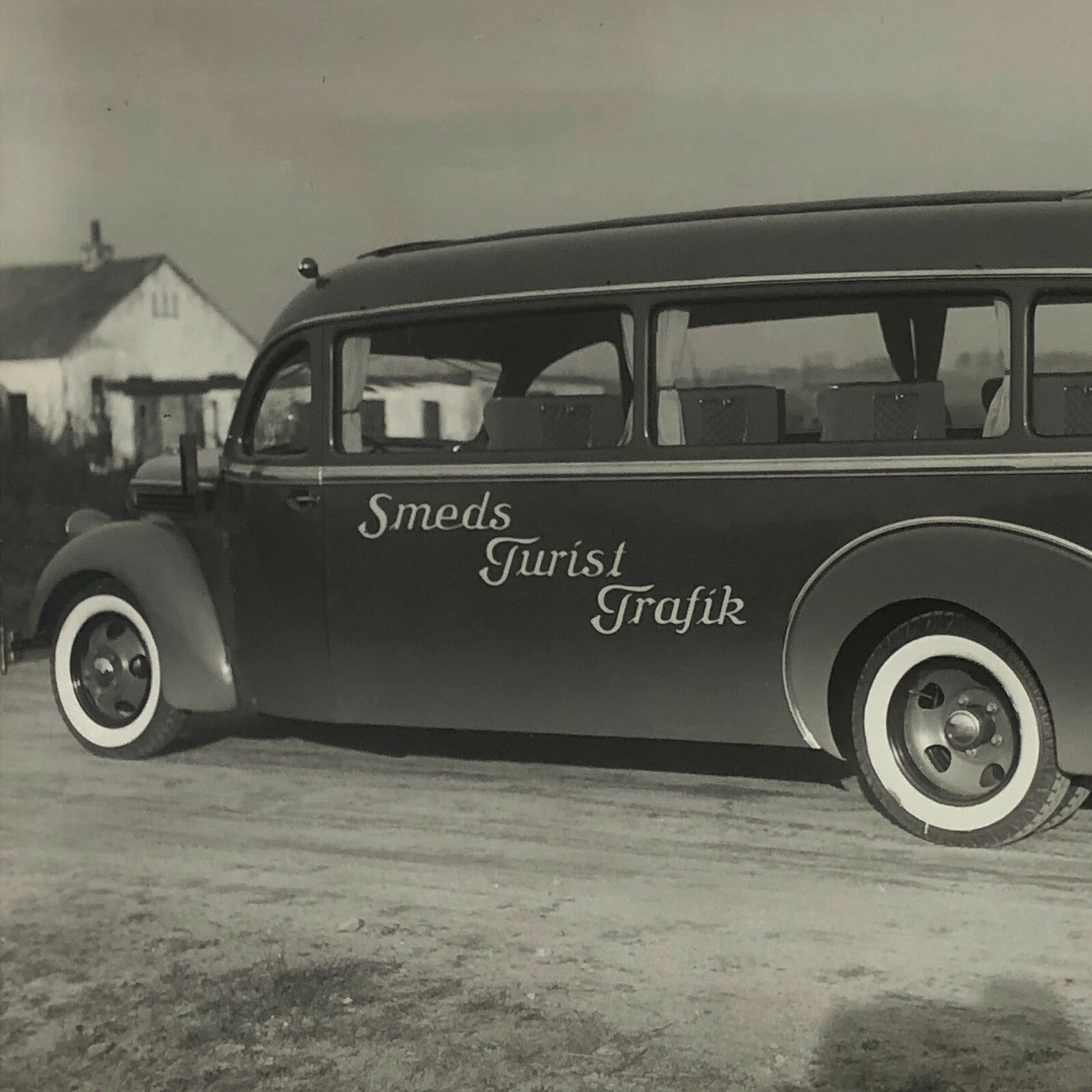 Antique Vintage Photograph of a Streamline Ford Bus Truck Lot of 2 - Denmark 