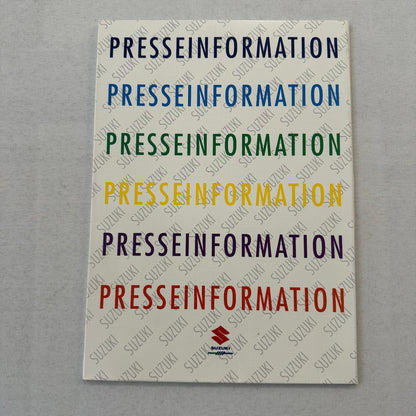1995 Suzuki Vitara Press Kit German Text European Market Brochure Photos