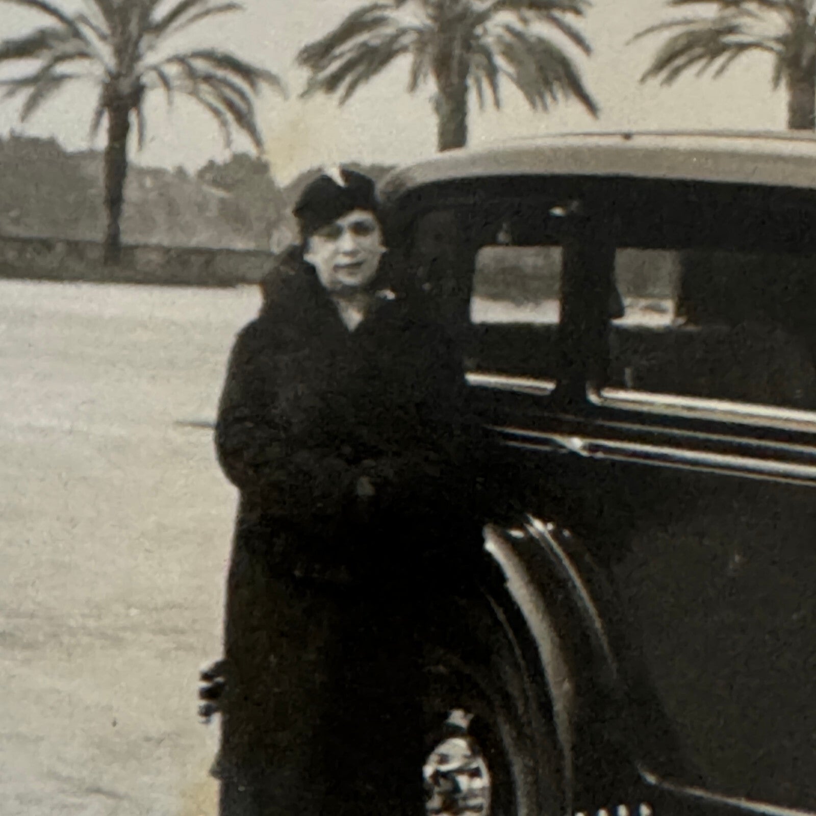 Vintage Car Automobile with Woman Photo Photograph RPPC Postcard ?