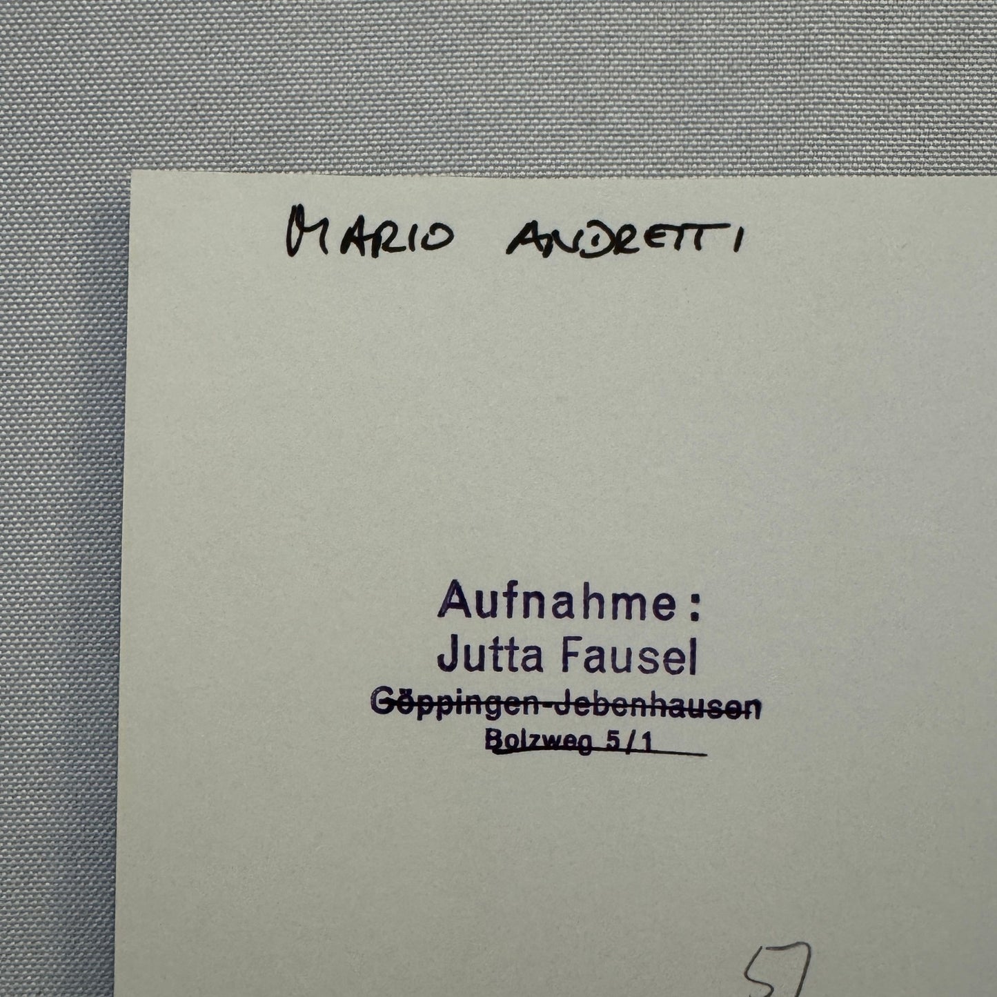 Vintage Racing Photo Mario Andretti 1969 German Grand Prix Race Photograph