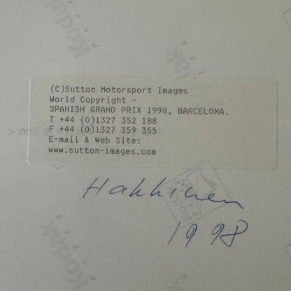 Mika Hakkinen Mercedes Benz F1 Formula One Racing Photo Lot 2x 1998 1999