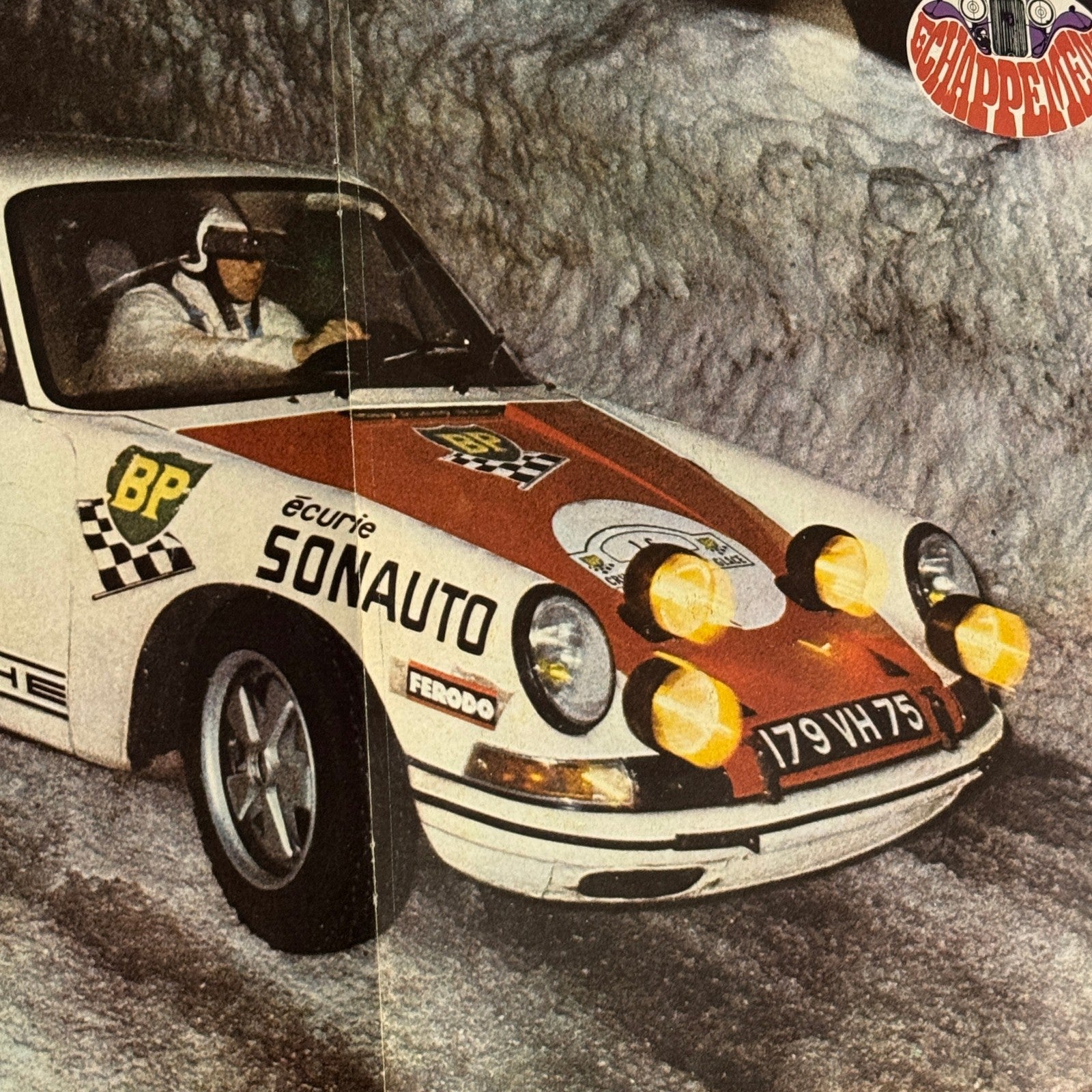 Vintage Porsche 911 Rally Rallye Car Magazine Insert Poster