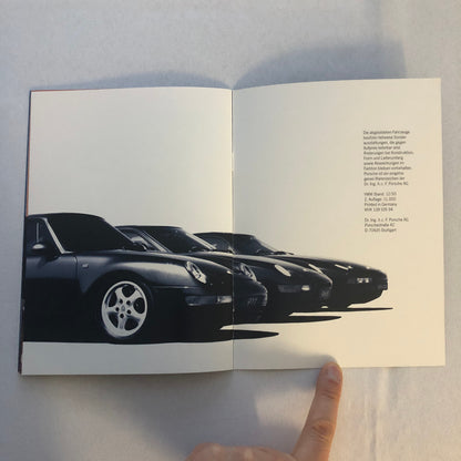 1993 1994 Porsche 911 928 968 Sales Brochure Catalog GERMAN Text