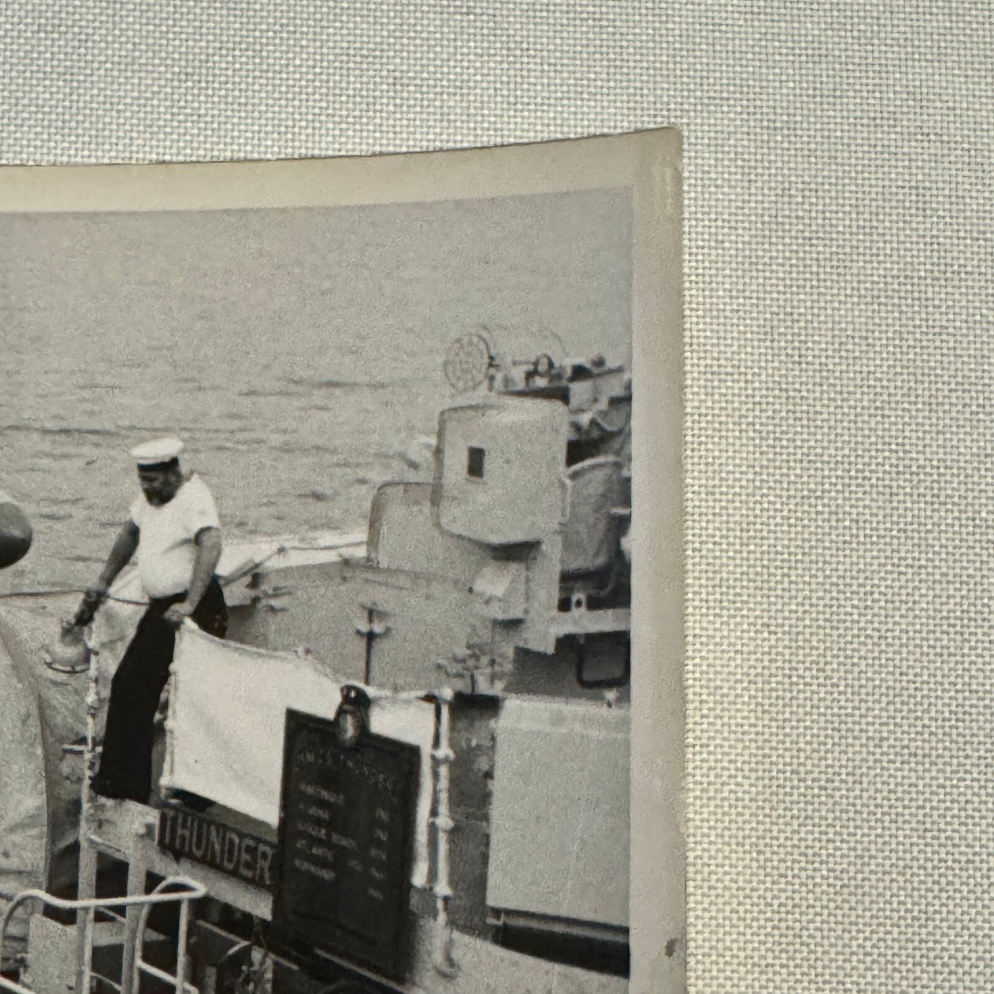 Military Ship Photo Photograph Boat HMCS Thunder Royal Canadian Navy Vintage