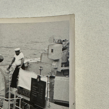 Military Ship Photo Photograph Boat HMCS Thunder Royal Canadian Navy Vintage