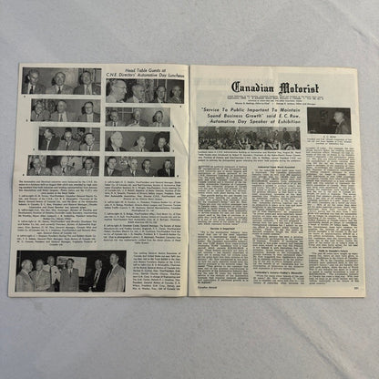1952 Canadian Motorist Magazine Queen Elizabeth CNE Autoshow Motor Show Sept