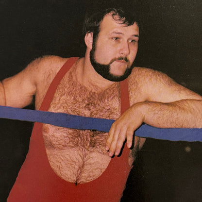 Vintage Wrestling Print Insert Pierre Mad Dog Lefebvre Quebec French 1983