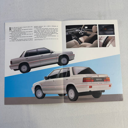 Rover 200 SX Car Sales Brochure Catalog Advertising Vintage Rover 200SX