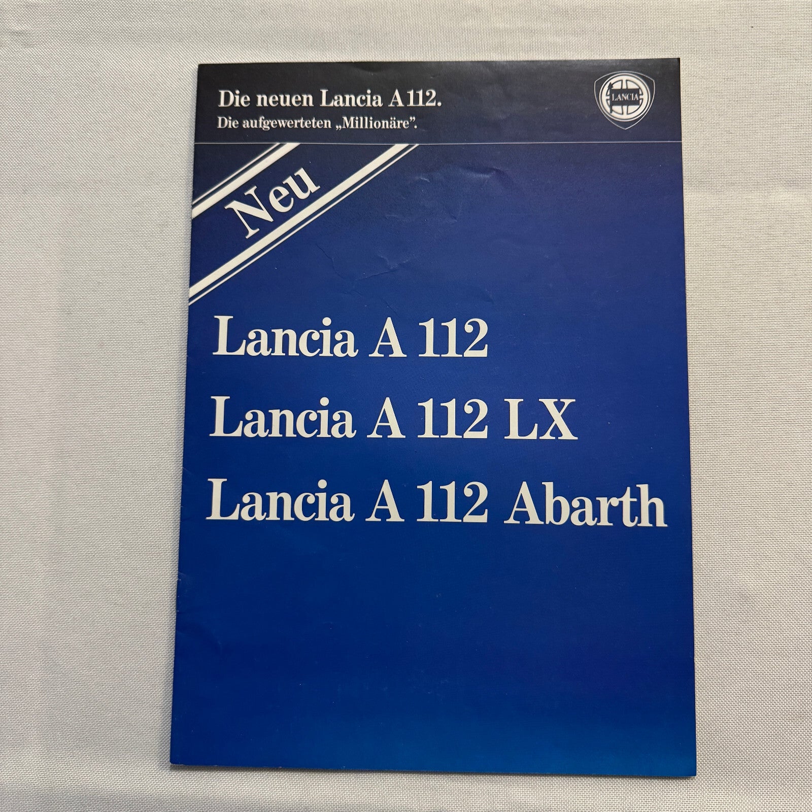 Lancia A112 LX Abarth Car Sales Brochure Catalog Lancia A 112