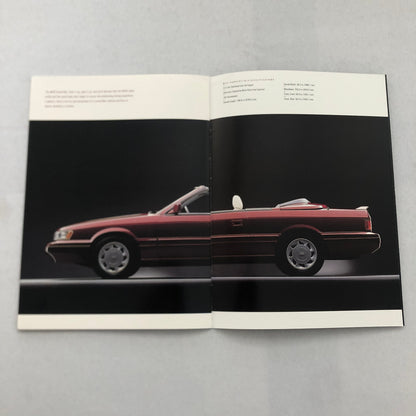 Infiniti Car Sales Brochure Catalog 1988 1989 Q45 M30 Coupe Convertible