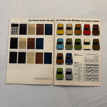 1977 Volkswagen Passat Car Sales Brochure Catalog Advertising GERMAN