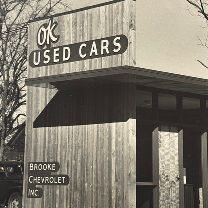 1951 Chevrolet Used Car Dealership Building Vintage Photo Photograph