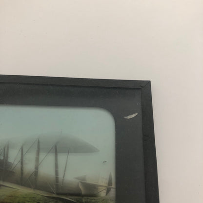 Antique Glass Plate Lantern Slide Early Airplane Aircraft Plane SPAD