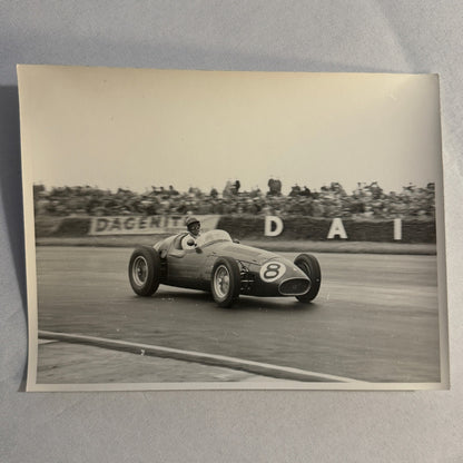 Vintage Racing Photo Photograph 1954 British Grand Prix Maserati 250F Wharton