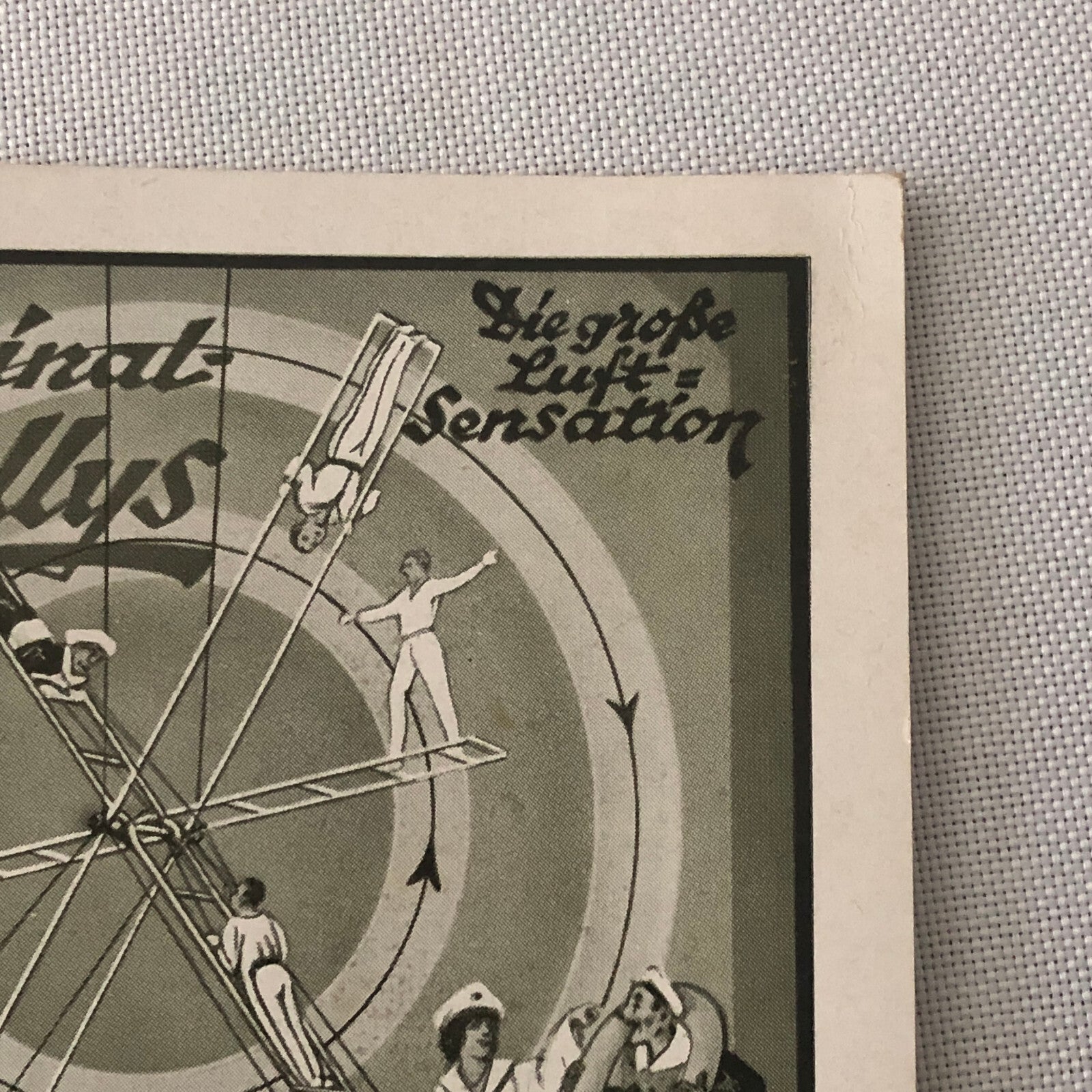 Circus Acrobat Act Postcard Post Card Vintage 4 Original Bonellys