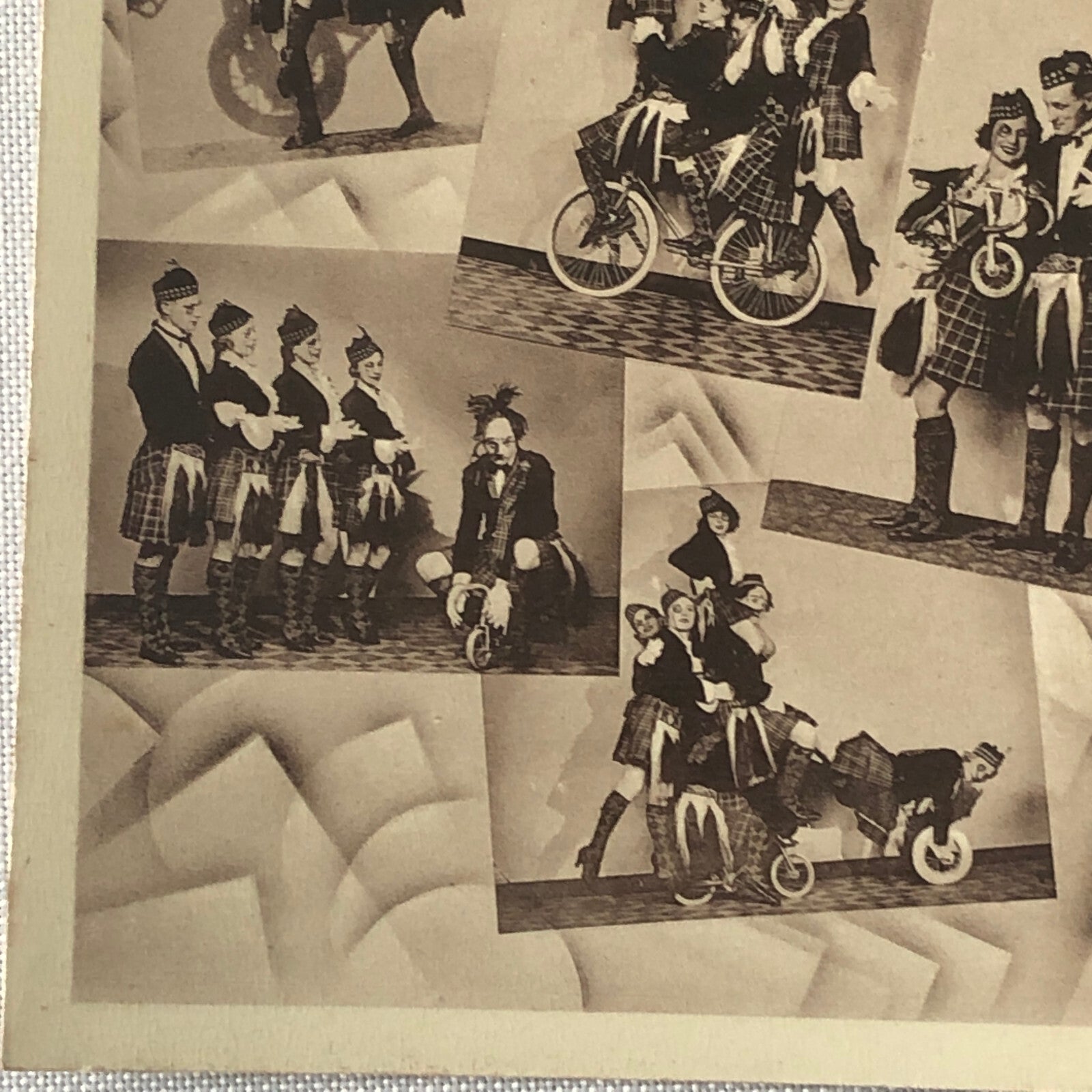 Circus Performer Bicycle Act Group Troupe Postcard Post Card Aldemira Zacchini