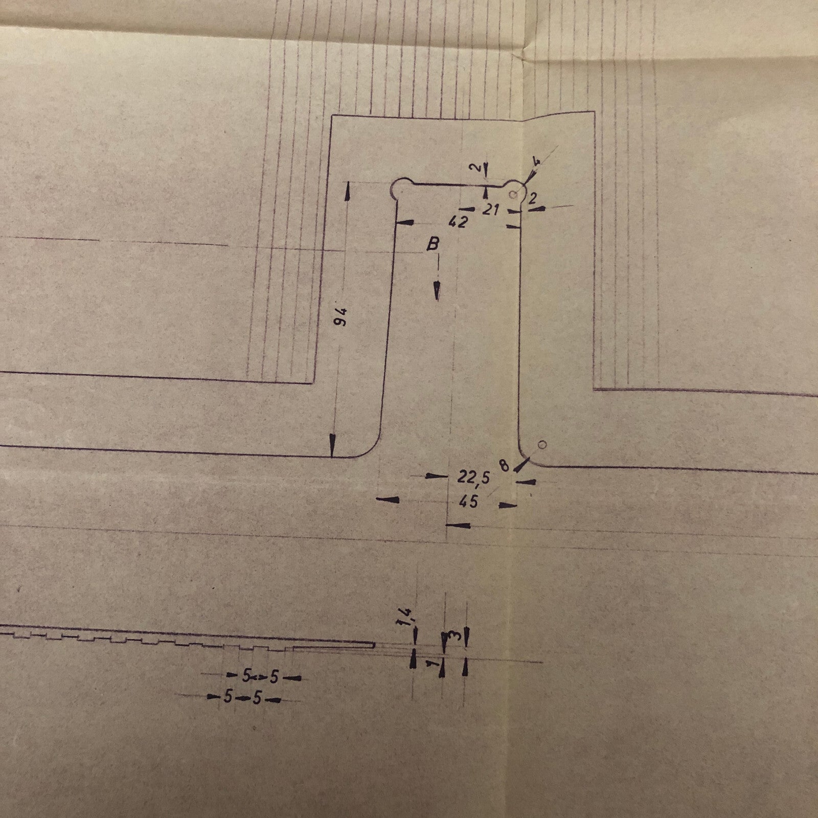 Vintage Porsche Reutter & Co Coachbuilder Factory Part Blueprint Document German