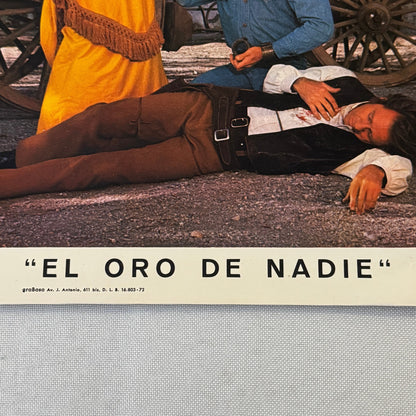 Vintage Movie Lobby Card Catlow El Oro de Nadie Spanish Film MGM