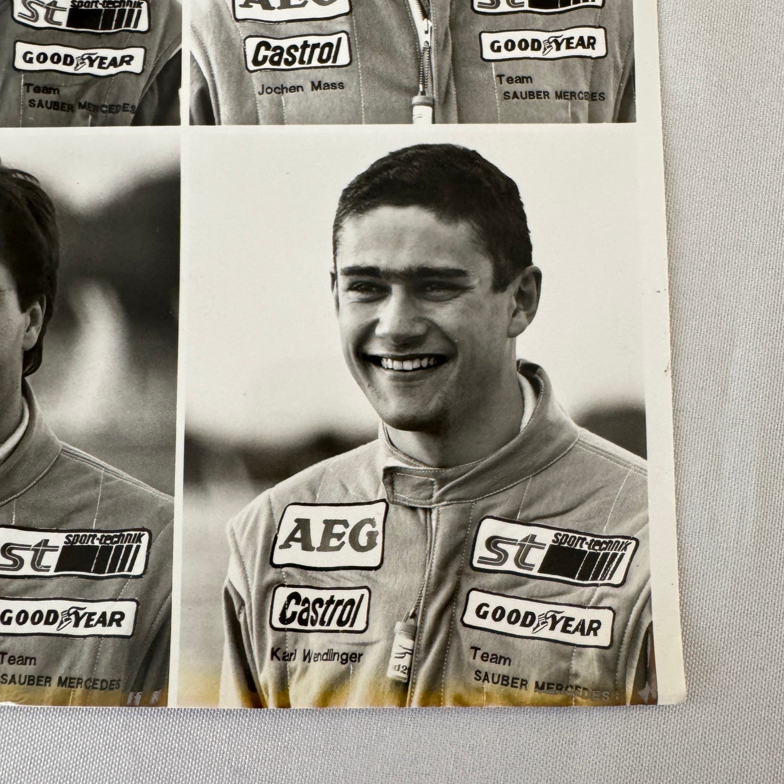 Sauber Mercedes Racing Driver Photo Michael Schumacher Jochen Mass Frentzen