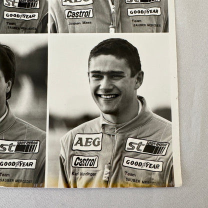 Sauber Mercedes Racing Driver Photo Michael Schumacher Jochen Mass Frentzen