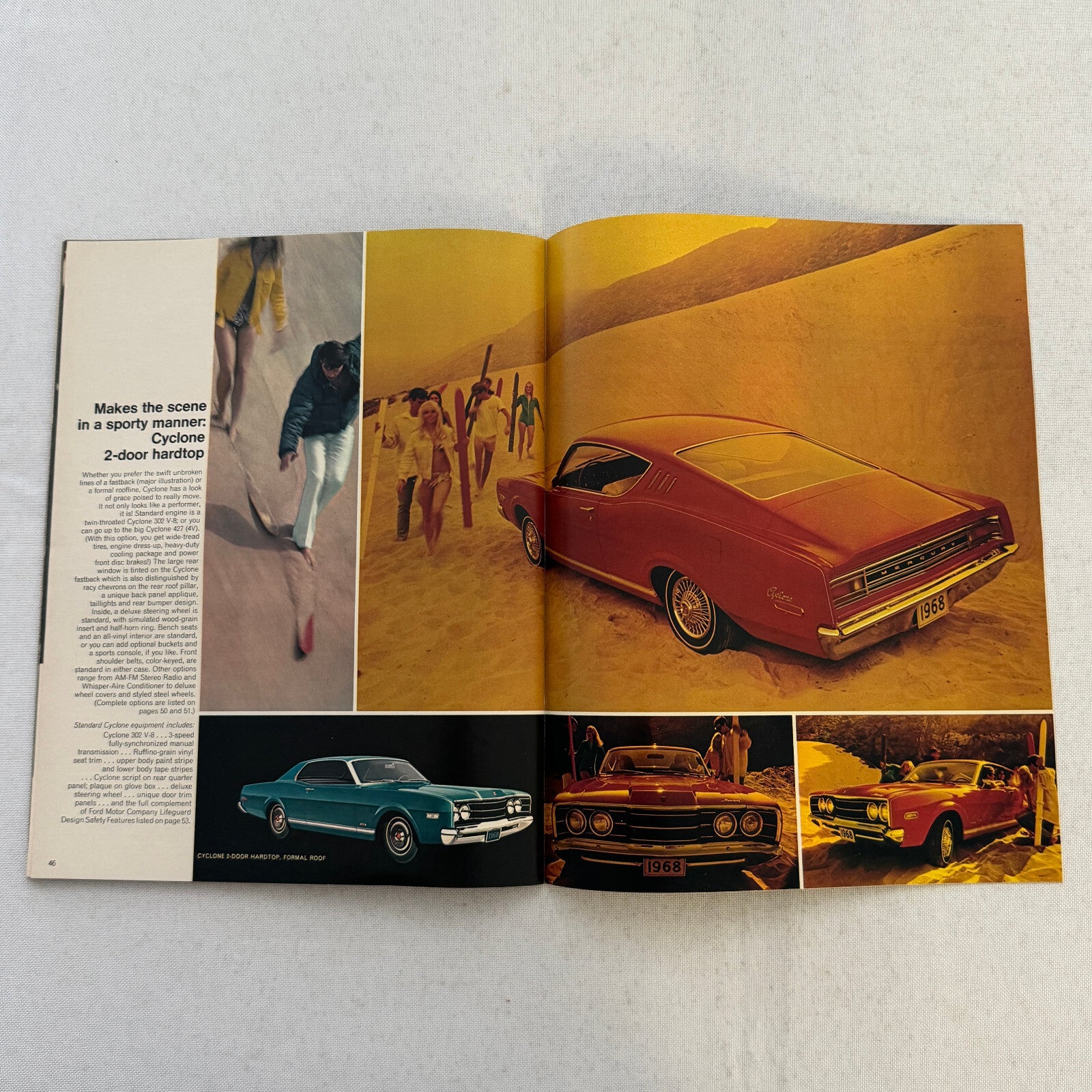 1968 Mercury Sales Brochure Catalog Montego Cyclone Cougar Marquis Montclair +