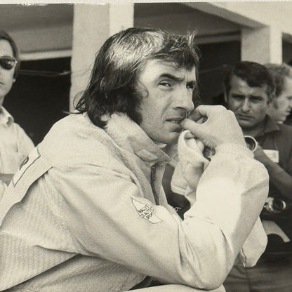 Vintage Racing Photo 1971 German Grand Prix Race Jackie Stewart Motorsport