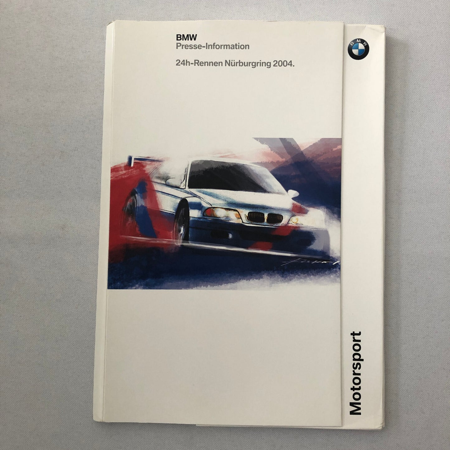 2004 BMW 24 Hour Rennen Nurburgring Race Racing Press Kit Brochure GERMAN 