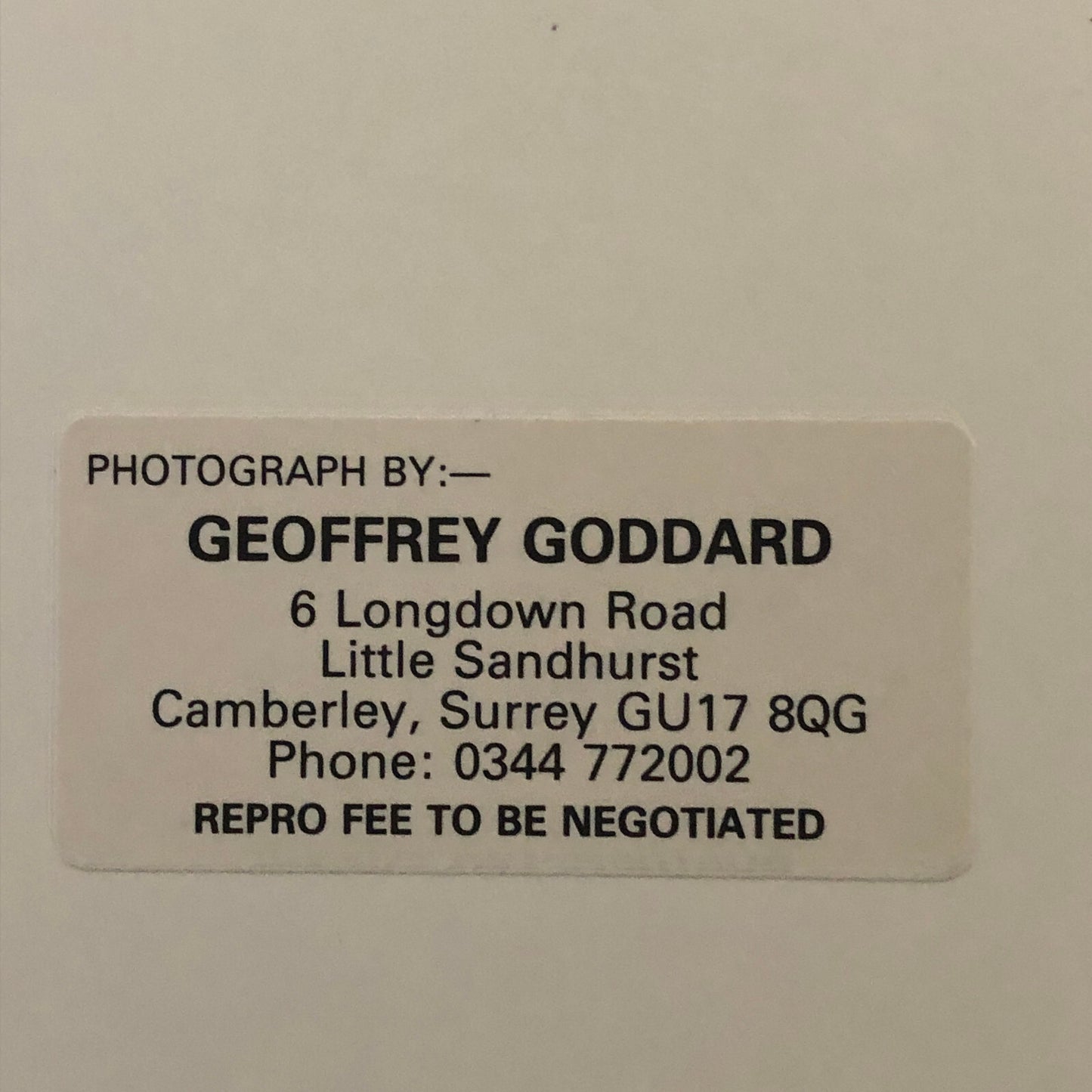 Racing Car Driver Photo Photograph Print Geoffrey Goddard