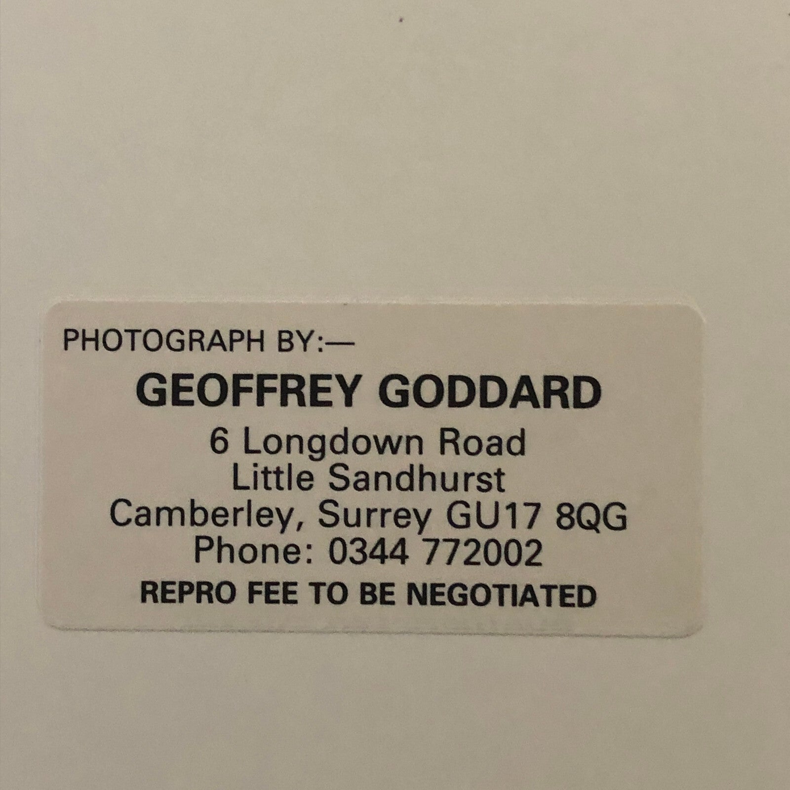 Racing Car Driver Photo Photograph Print Geoffrey Goddard