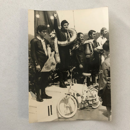 Vintage Motorcycle Racing Photo photograph Germany Race Winner
