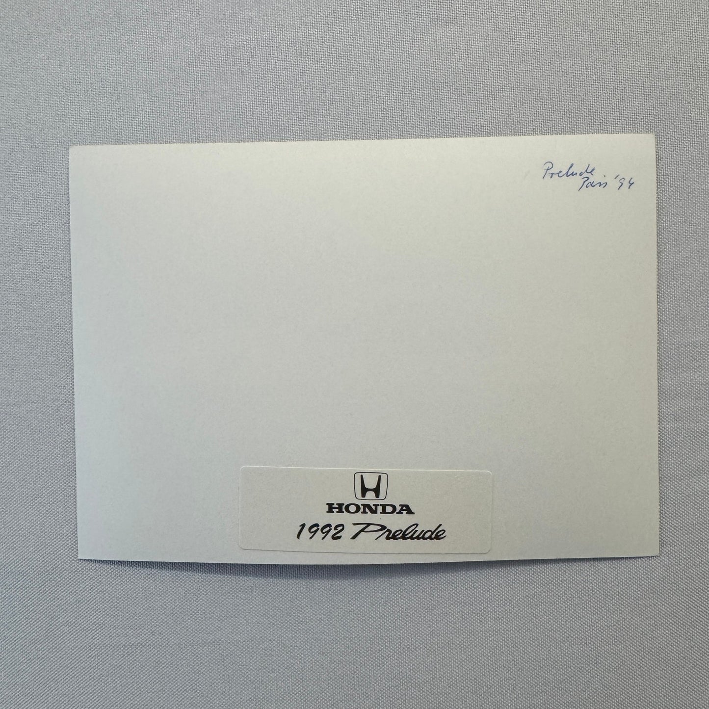 1992 Honda Prelude Car Factory Press Photo Photograph Print