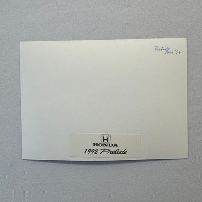 1992 Honda Prelude Car Factory Press Photo Photograph Print