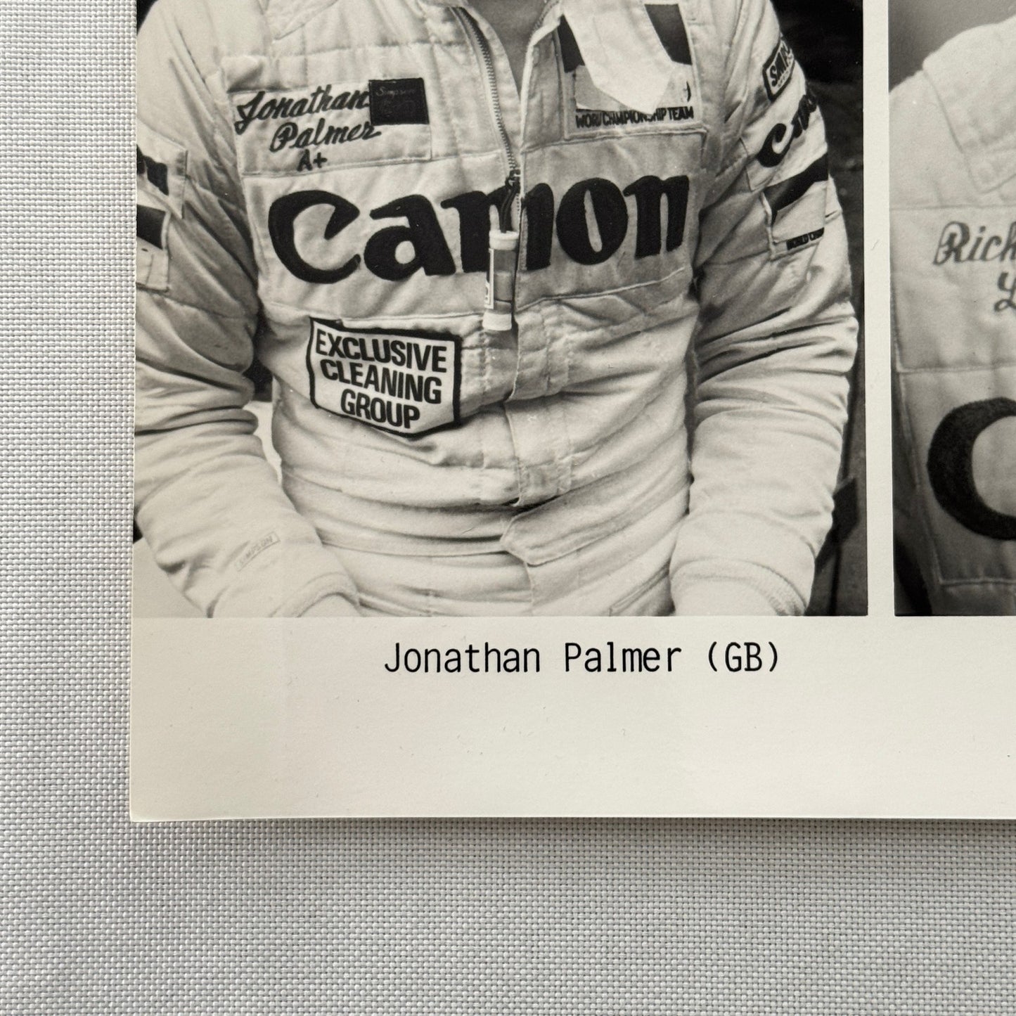 Porsche Racing Driver Photo Jan Lammers Richard Lloyd Jonathan Palmer Photograph