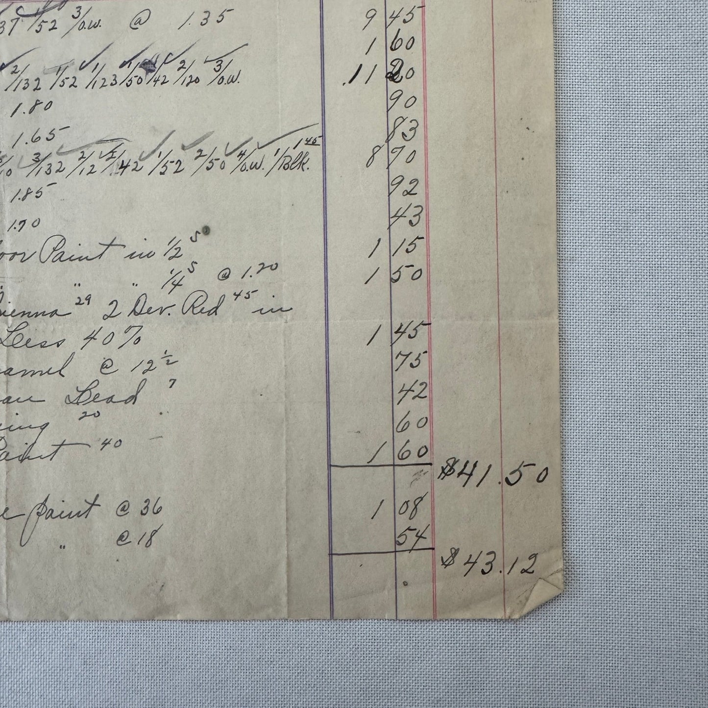 Jackson Paint and Wall Paper Company Michigan 1908 Receipt Document Invoice