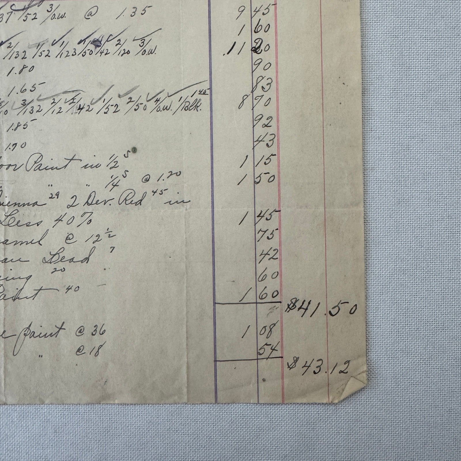 Jackson Paint and Wall Paper Company Michigan 1908 Receipt Document Invoice