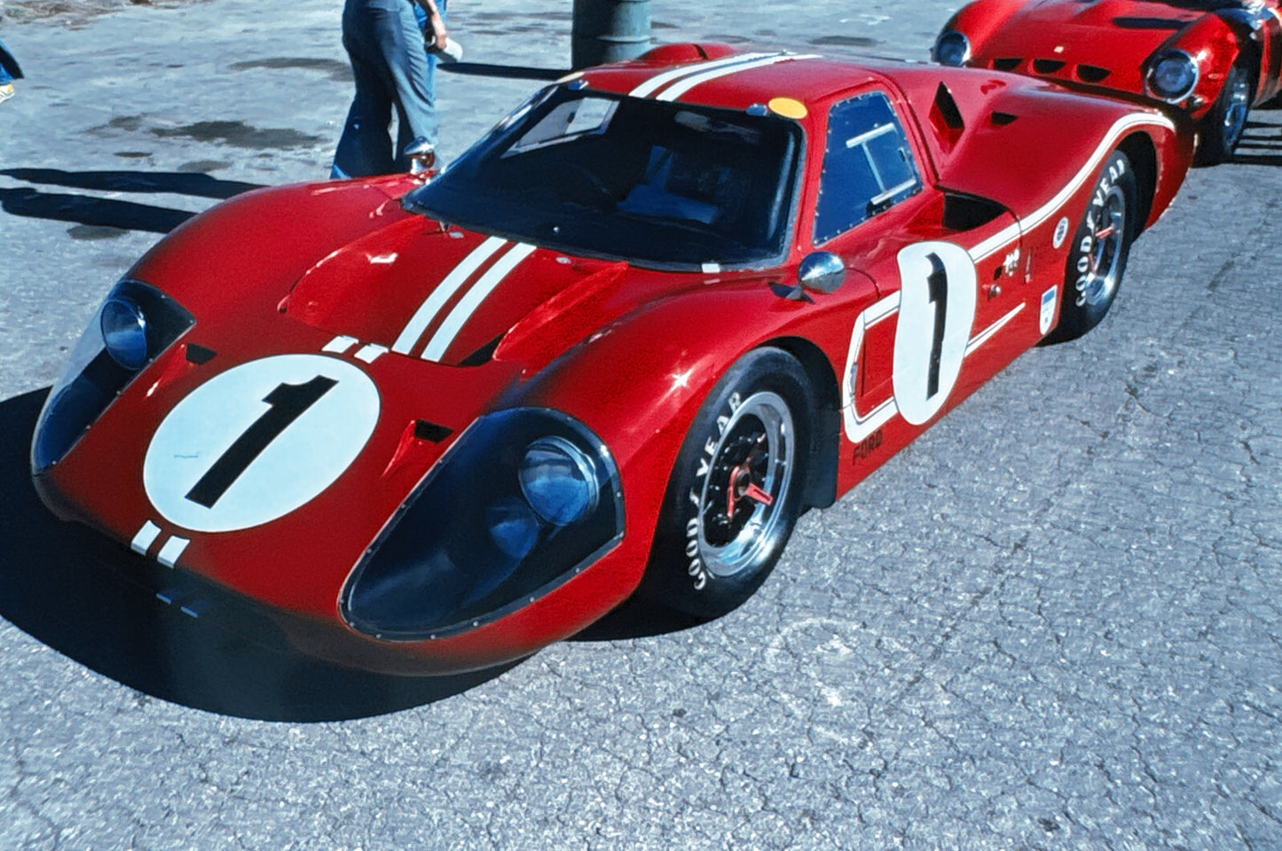 35MM Vintage Photo Slide Ford GT40 Racing Car Ford GT 40 Race 1977