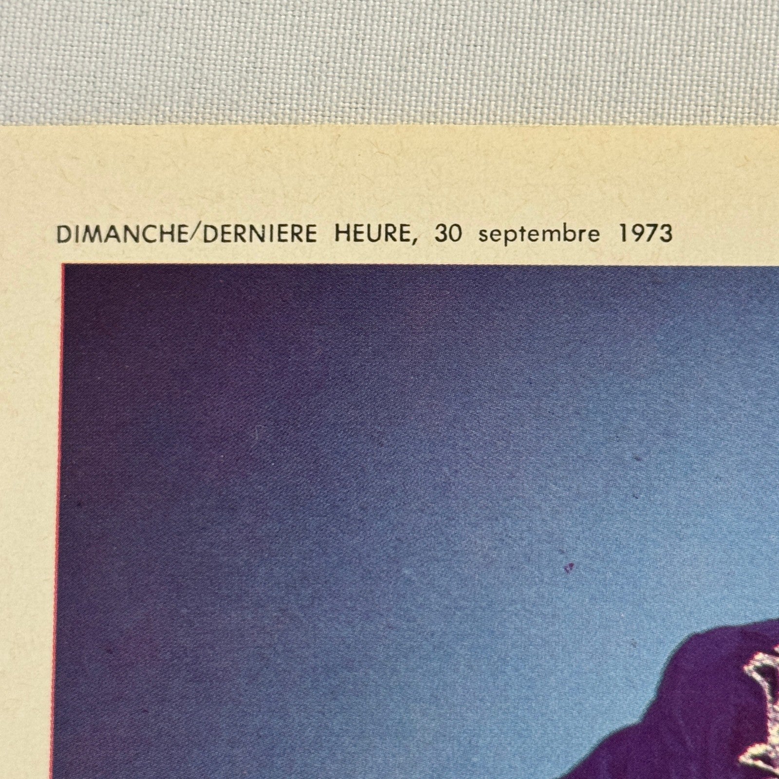 Vintage Wrestling Print Insert Don Leo Jonathan Quebec French 1973