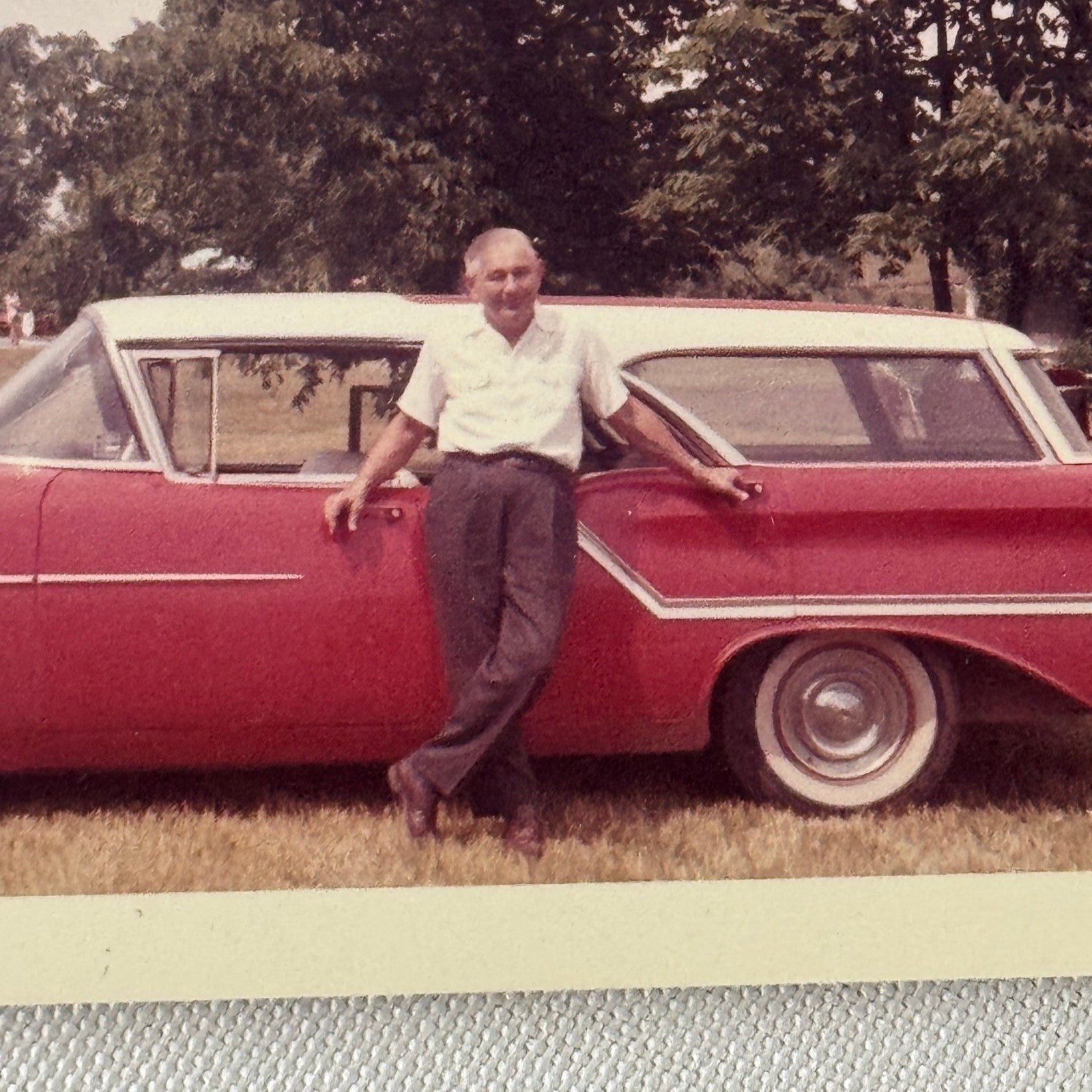 Vintage Station Wagon Car Photo Photograph Snapshot Print Automobile