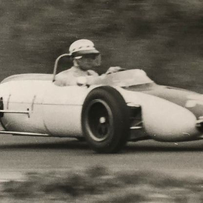 Vintage Racing Car Driver Photo Photograph Print - 1961 Brands Hatch 