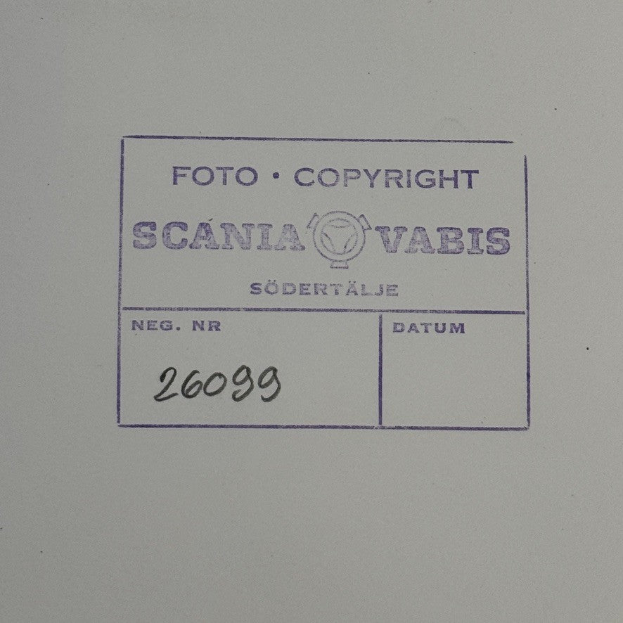 Vintage Volkswagen Beetle Car Photo Photograph Church Cemetery Scania Vabis
