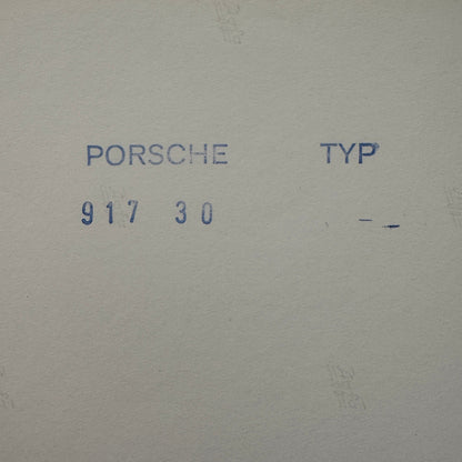 Porsche 917 30 Racing Car Photo Photograph Print Vintage Sunoco