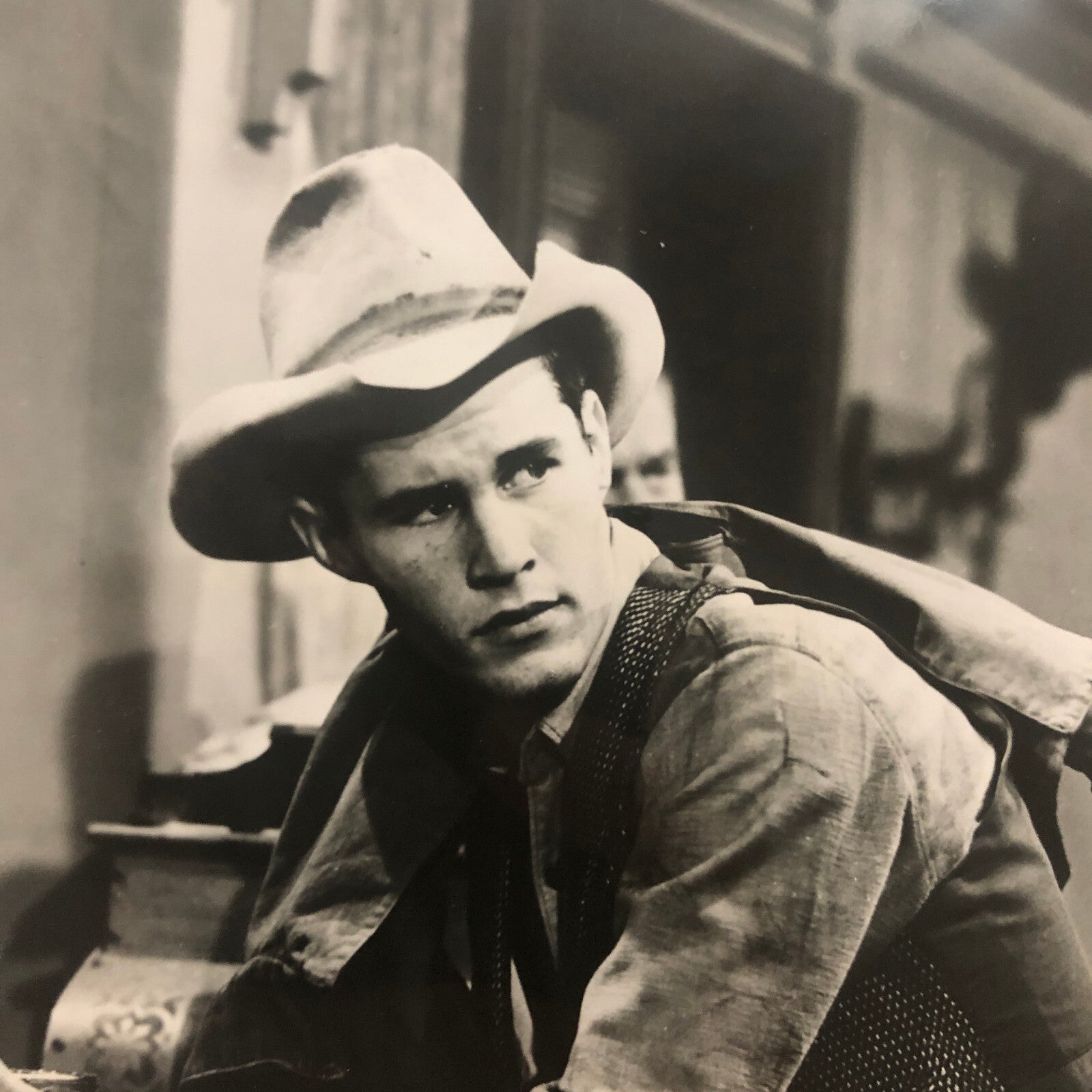 CBS Television Press Photo Photograph Gunsmoke Hickman Hill Tom Mix Grandson