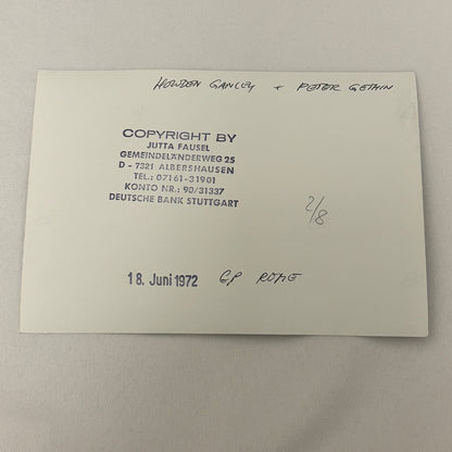 Vintage Racing Photo 1972 Rome Grand Prix Howden Ganley and Peter Gethin